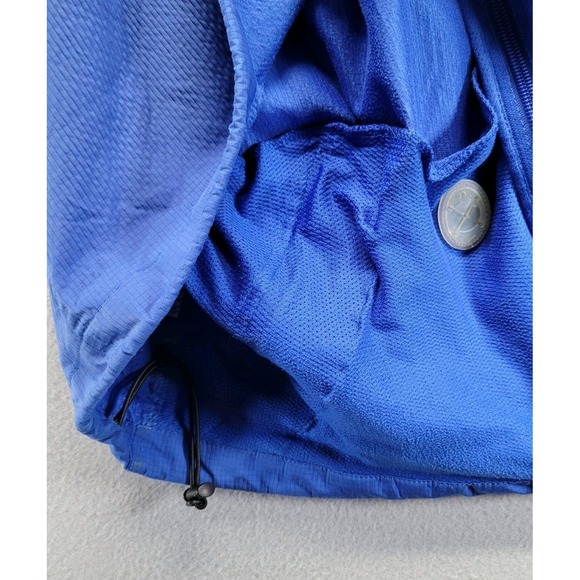 Vintage Nike Storm Fit Windbreaker Full Zip Jacket Blue Orange XL Pockets - Picture 14 of 16